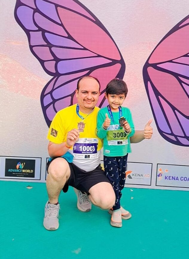 Bipin Vanidiya with his 4 Years son